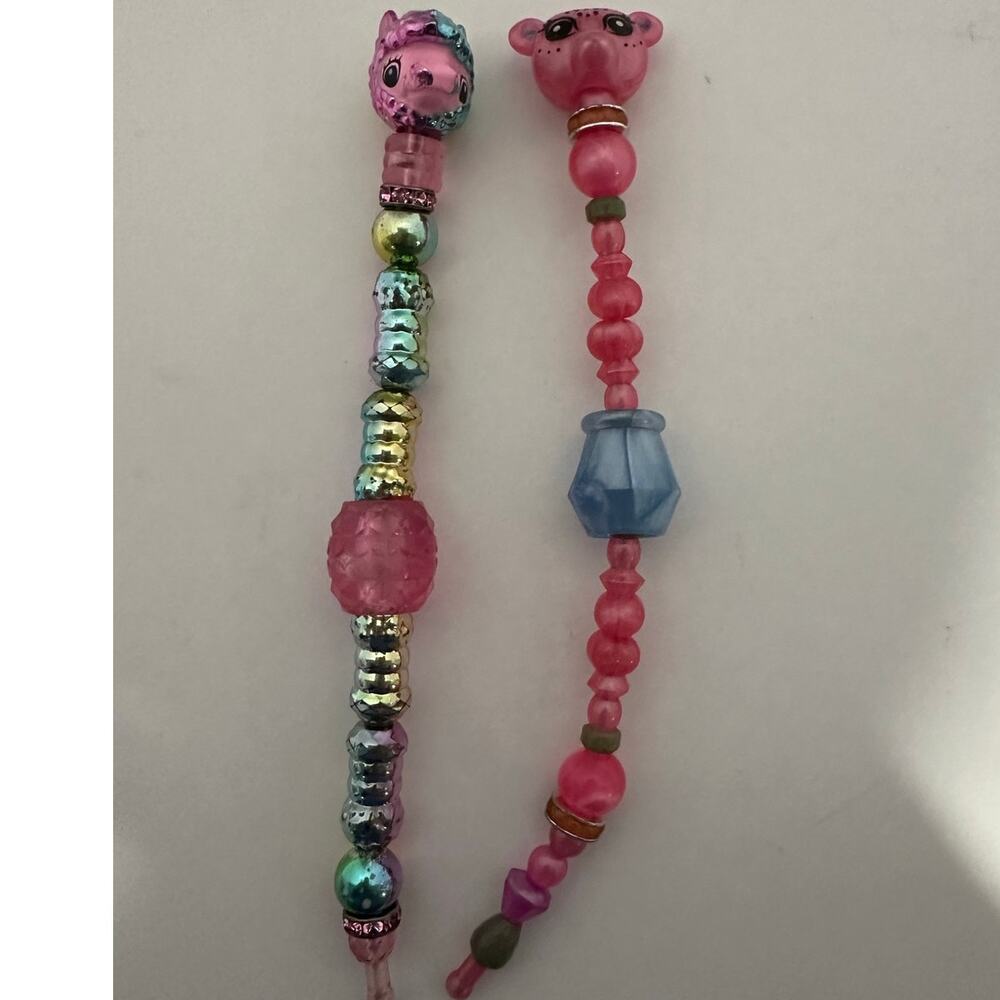 2 Twisty Petz Bracelets Lama and pink cheeta